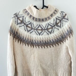 Fair isle knit sweater